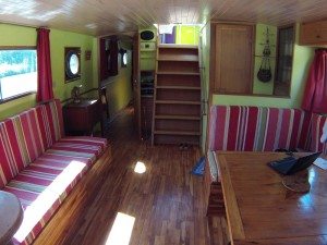 Intérieur péniche Marie Jahl